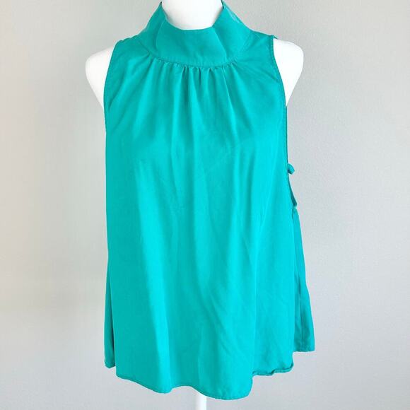 Free People Palm Breeze Mock Neck Keyhole Back Sleeveless Top Small - Picture 6 of 9